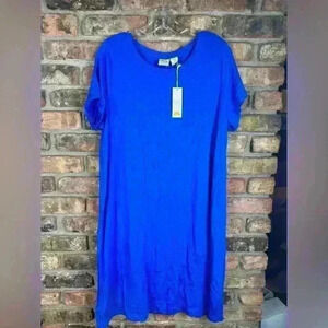 C & C California Blue knee length T-shirt dress 1X